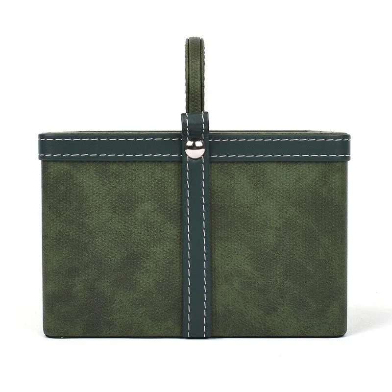 Ember Dote Leatherette Multi-Utility Desk Organiser - Green media 4
