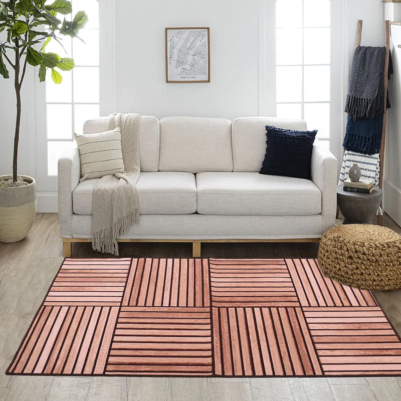Striped Geometrica Anti-Skid Carpet media 3