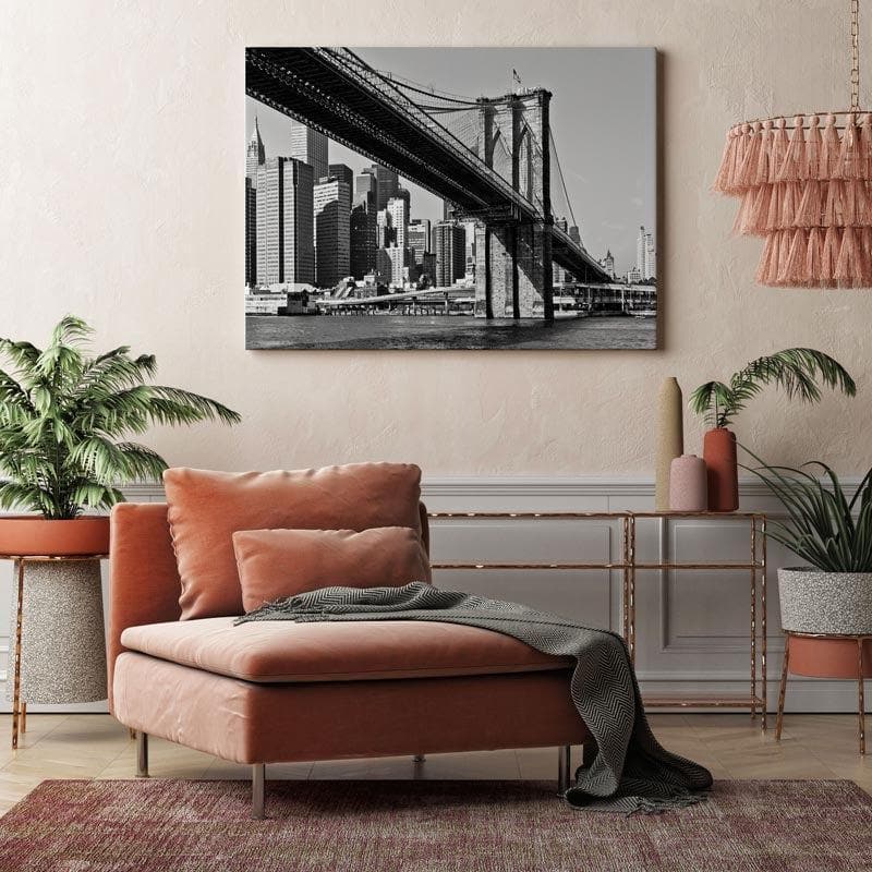 Brooklyn Bridge Canvas Wall Painting - Gallery Wrap