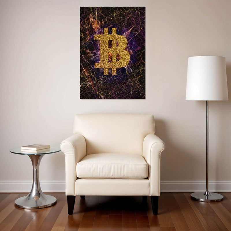 Golden Crypto Wall Poster