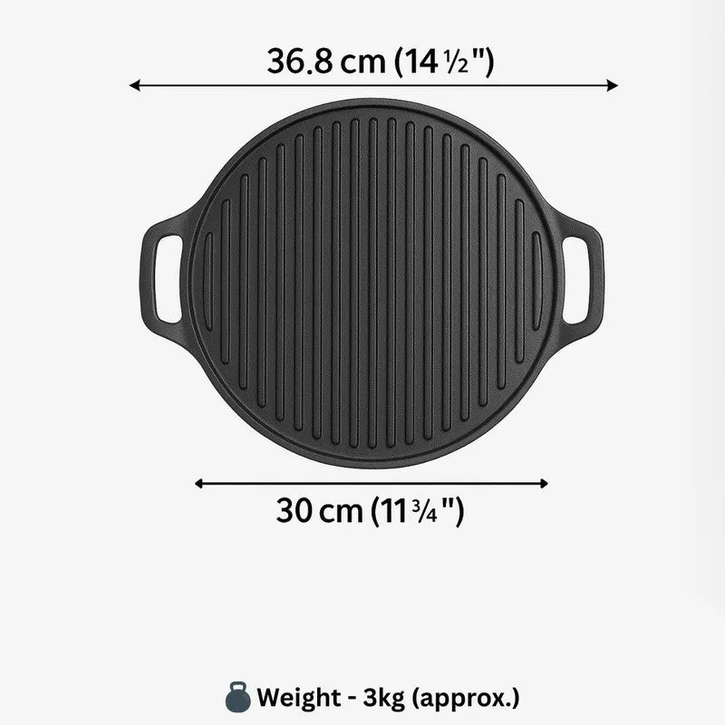 SearCraft Deep Ridge Cast Iron Grill Pan media 9