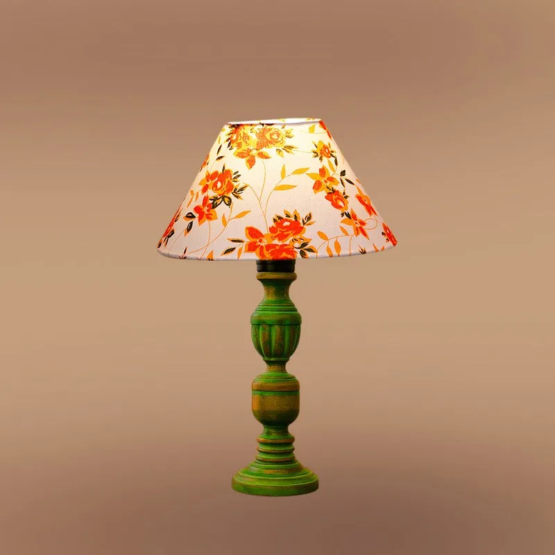 Arvello Kairo Floral Wooden Table Lamp - Multicolor media 6