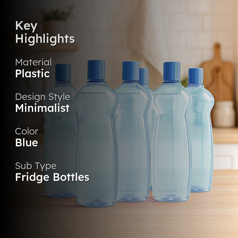 Milton Vessla Bottle (Blue, 1000 mL Each) - Set Of Six media 2