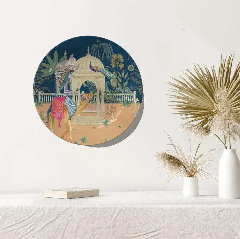 Mughal Camel Garden Wall Plate media 4