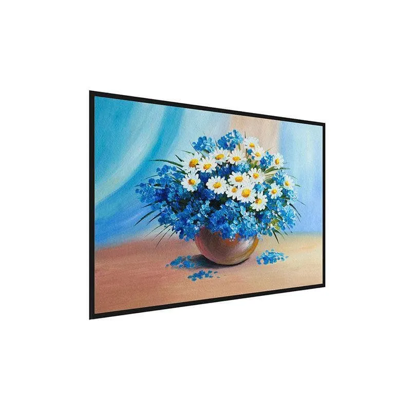 Emerging Foral Dimensions Canvas Wall Painting - Black Frame media 3