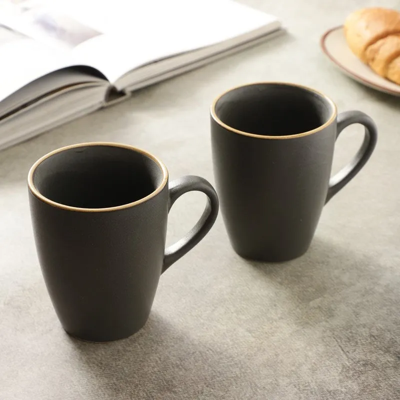 Matte Stoneware Coffee Mug (300 mL Each) - Set Of Two media 4