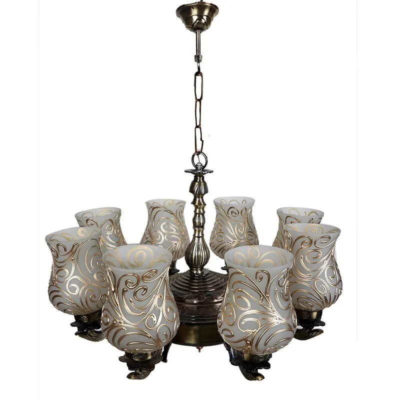 Dila Vilona Mosaic Golden Antique Ceiling Lamp media 3