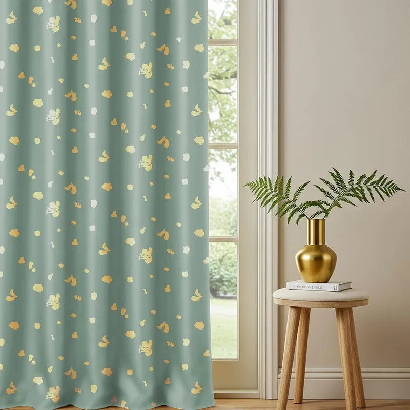 Dalmatian Cotton Curtain - Sage green media 3