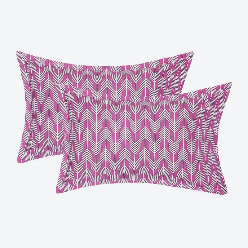 Monte Carlo Fleurish Cotton Bedsheet (White,Pink) - 104 TC media 8