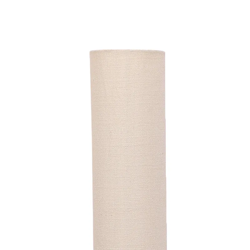 Neila Wooden Tower Floor Lamp With Jute Shade - White media 4