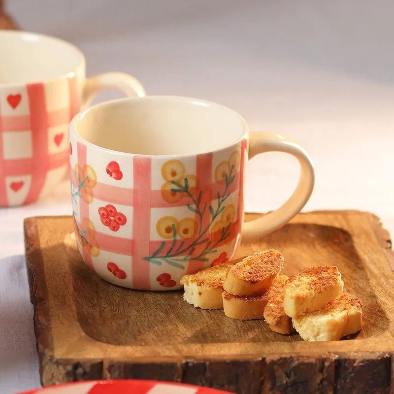 Blossom Ceramic Coffee Mug (500 mL Each) - Set Of Two media 5