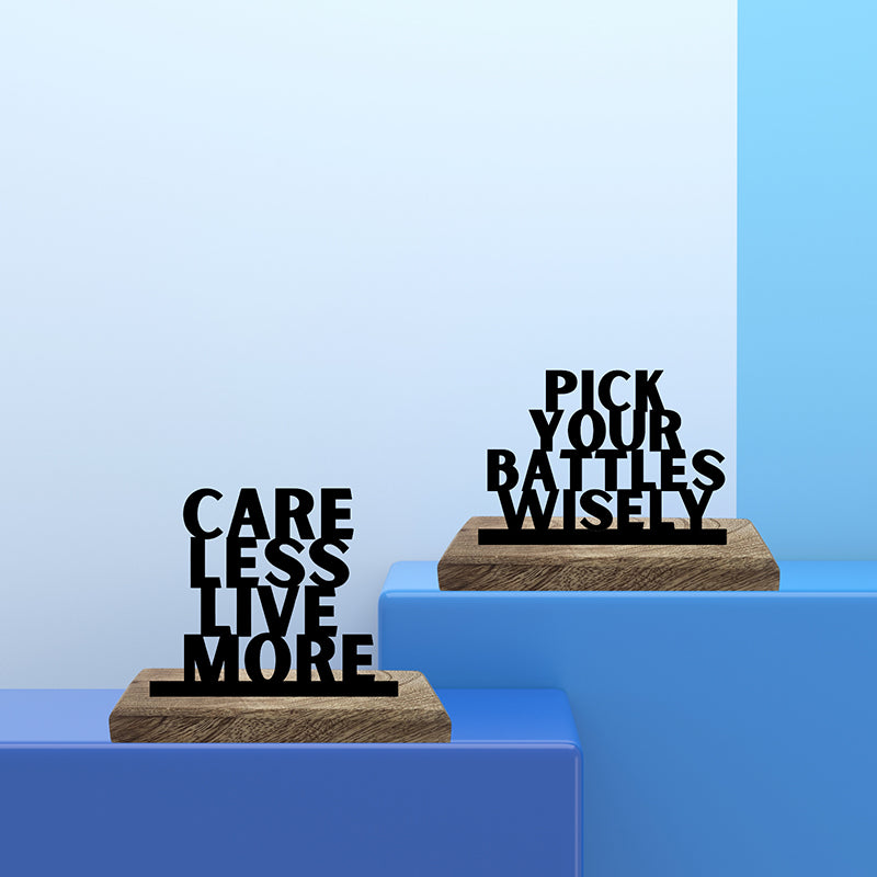 Pick Your Battles Showpiece - Set Of Two