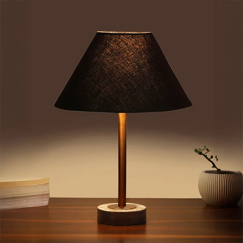Cotin II Rodin Wooden Table Lamp - Black,Copper,White media 1
