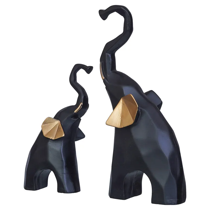 Mom And Baby Ellie Polyresin Showpiece - Set Of Two media 4