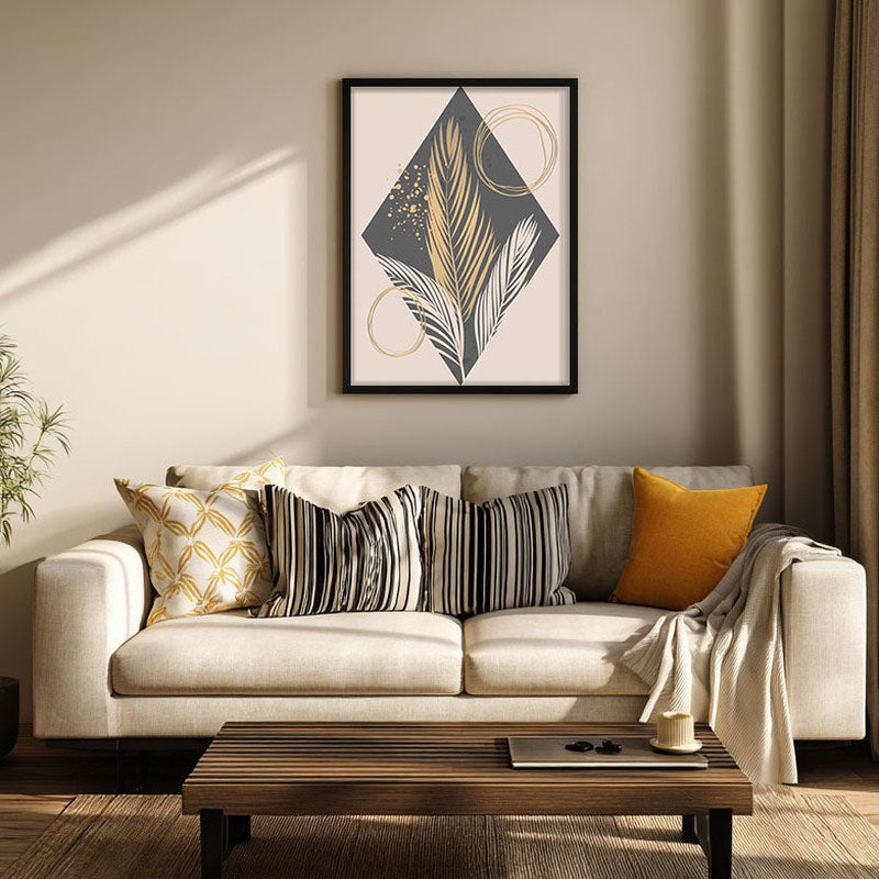 Botanic Bloomscape Archival Canvas Wall Art - Black Frame