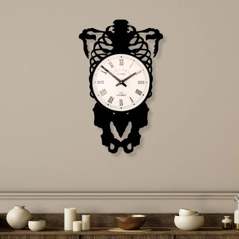 Tribal Steel Analog Wall Clock - Black media 1