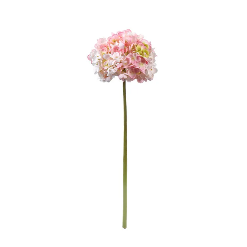 Artificial Realistic Hydrangea Flower Stick (Pink) - Set Of Three media 4