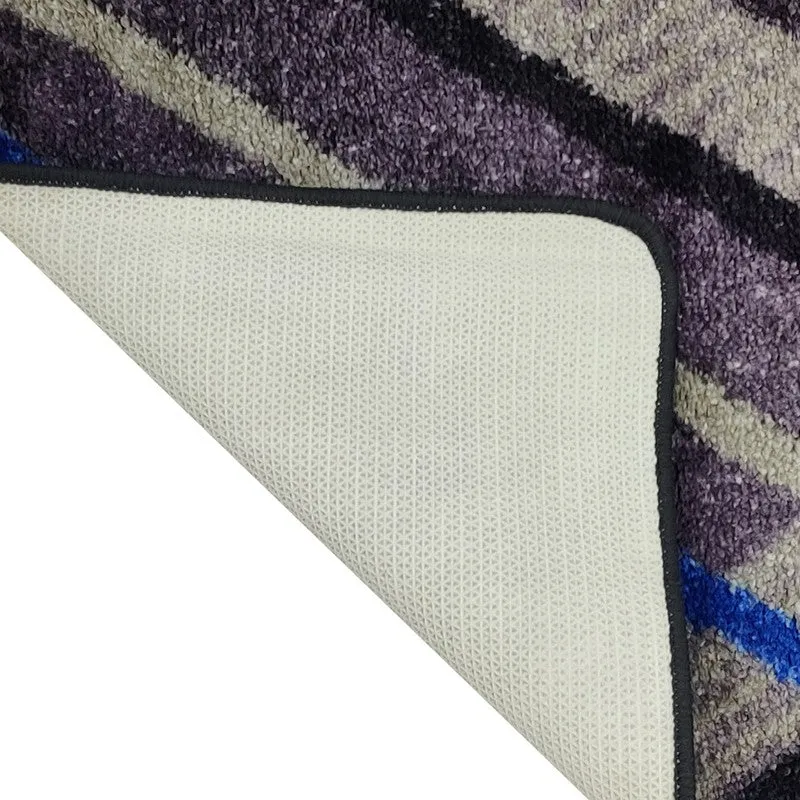 Orylen Abstract Micro Fiber Area Rug - Grey,Blue media 6
