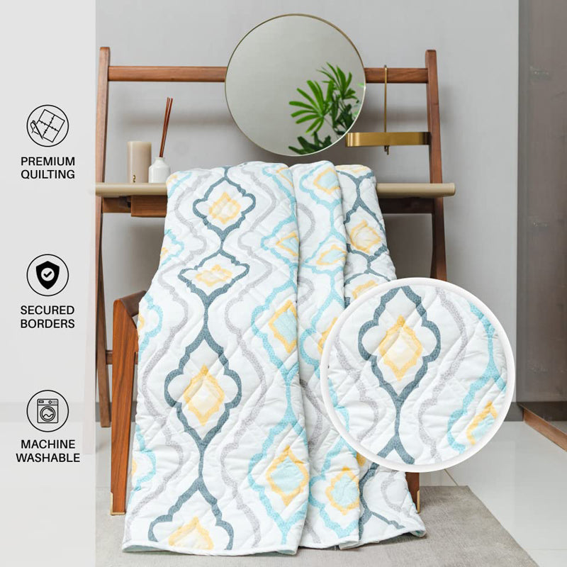 Urban Space Morocco Reversible Dohar (Blue) - 120 GSM media 5