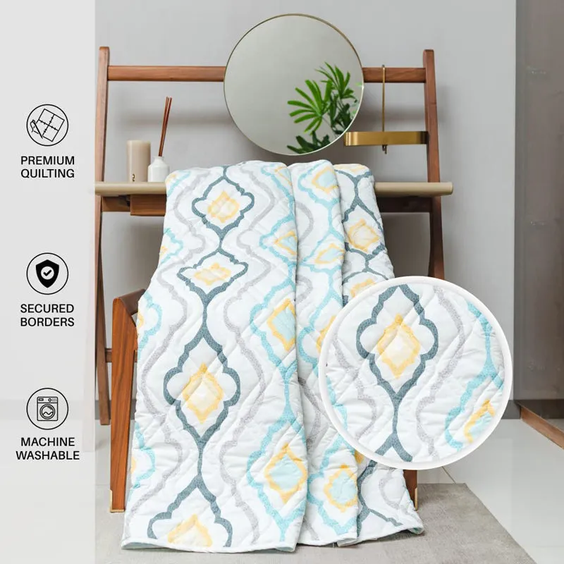 Urban Space Morocco Reversible Dohar (Blue) - 120 GSM media 5