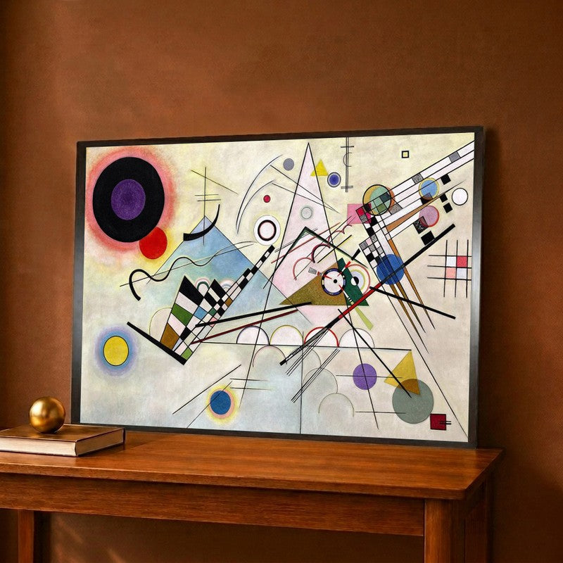 Composition VIII 1923 Canvas Wall Painting - 28 x 20 Inches