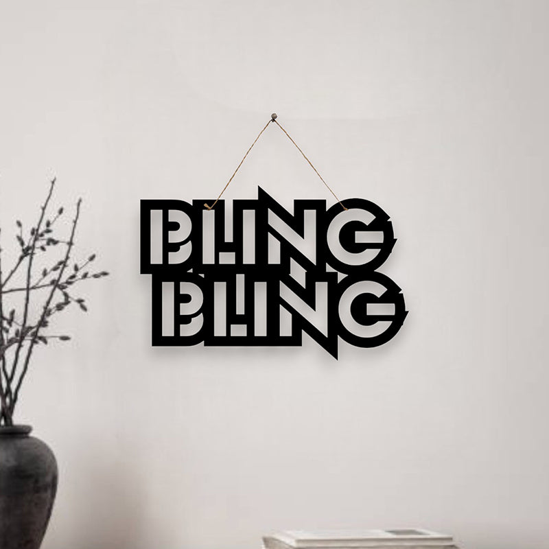 Bling Bling Mild Steel Wall Accent