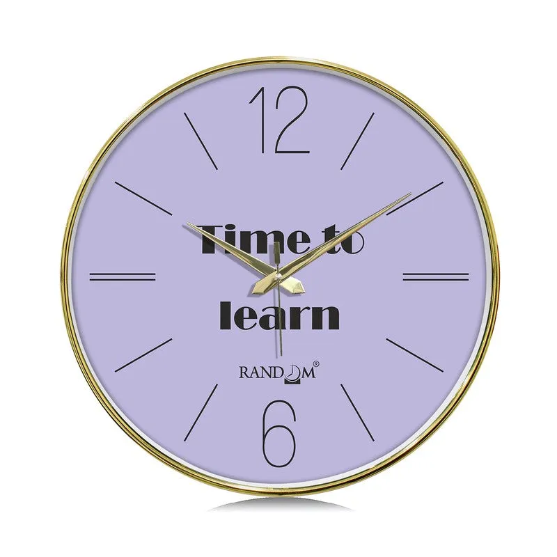 Time To Learn Round Analog Wall Clock - Blue media 3