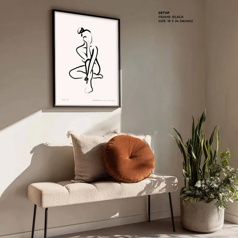 Meditazione Archival Canvas Wall Art - Black Frame media 4