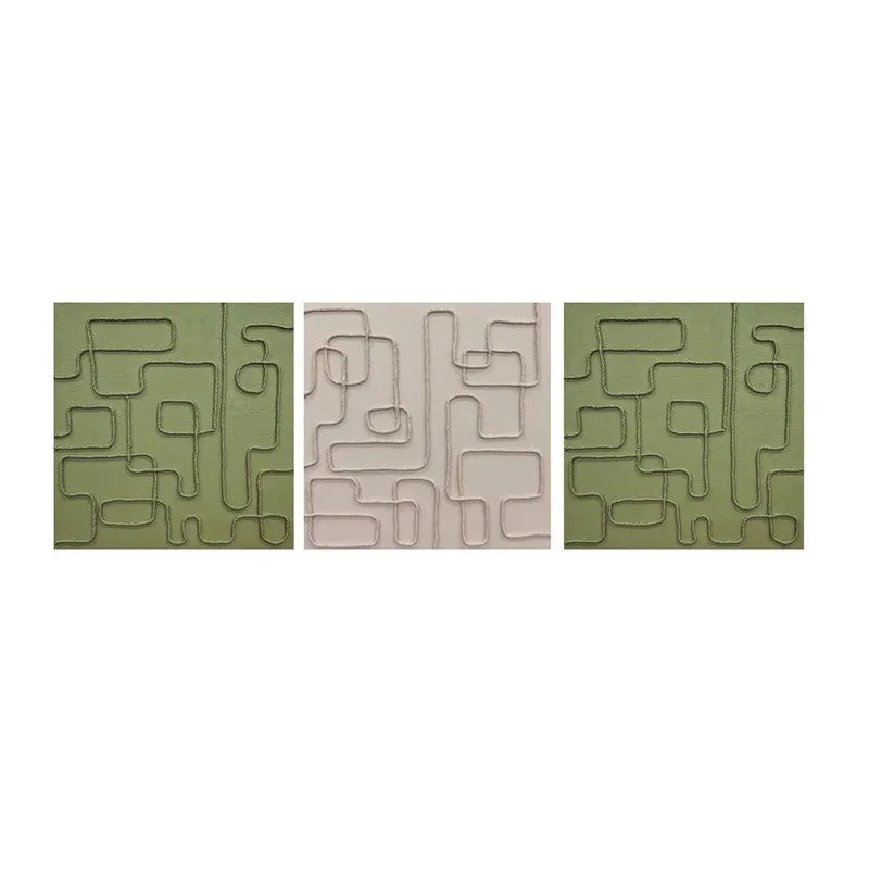 Artevo Handcrafted Plywood Wall Art - Set of Three media 5