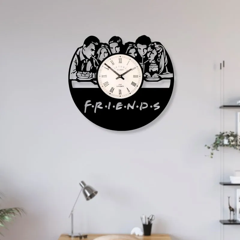 Friends Steel Analog Wall Clock media 3