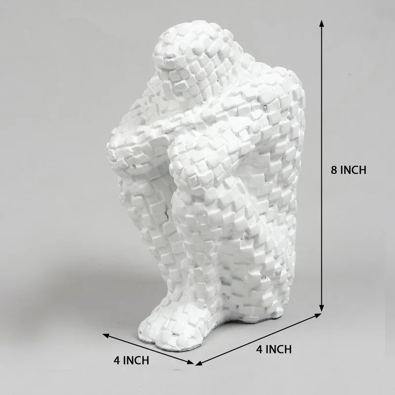 Secluded Thinker Showpiece - White media 7