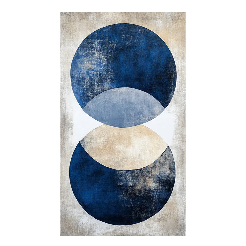 Lapis Eclipse Wall Painting - Set Of Two media 5