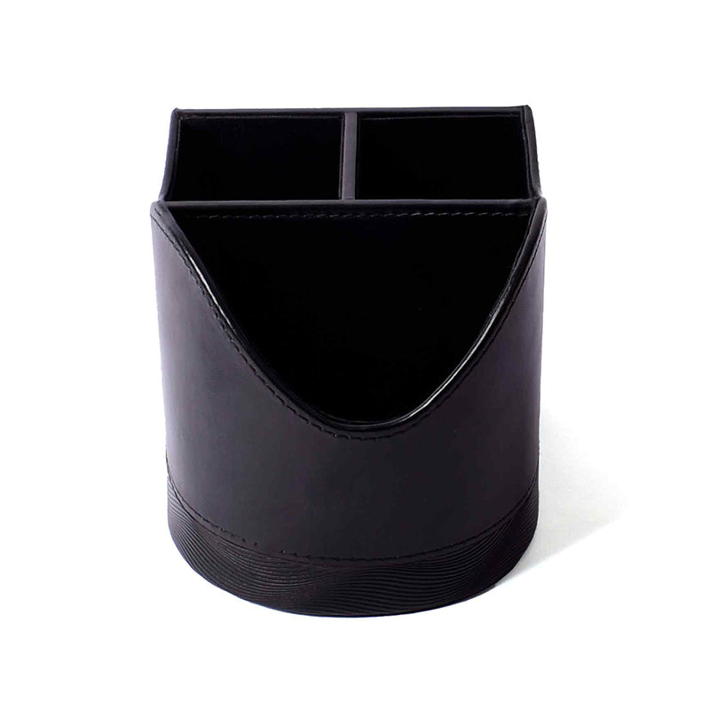 Veltrix Faux Leather Desk Organiser - Black media 7