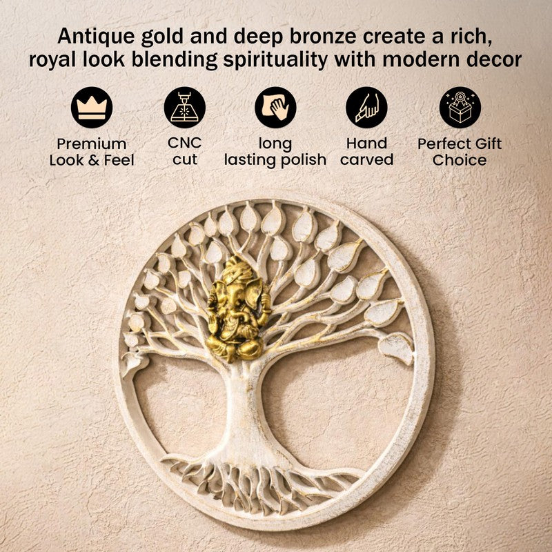 Eternal Tree of Life Ganesha MDF Wall Accent media 10