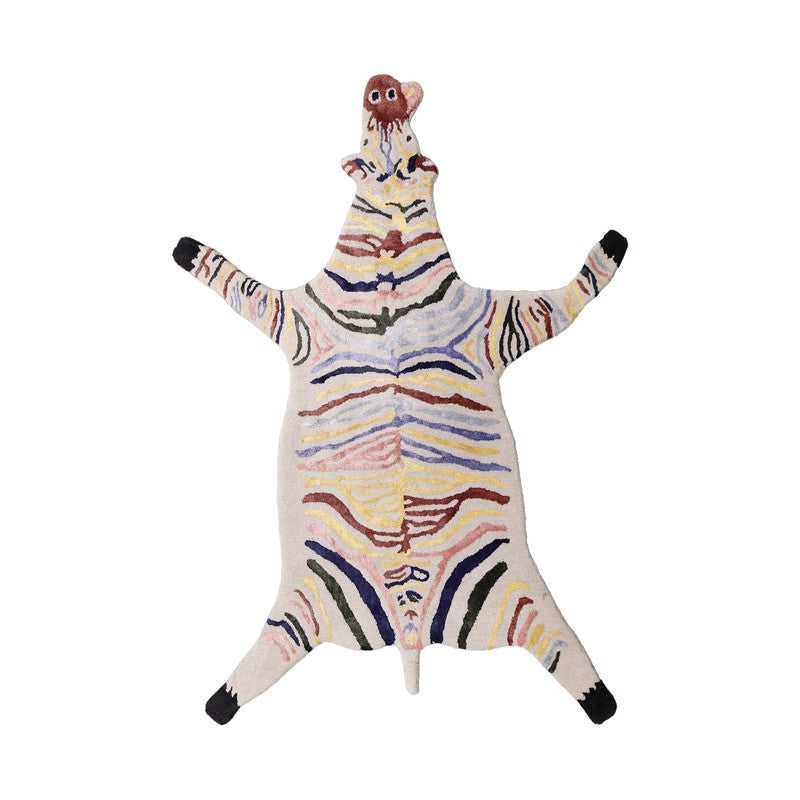 Safari Stripe Cotton Carpet - Off White