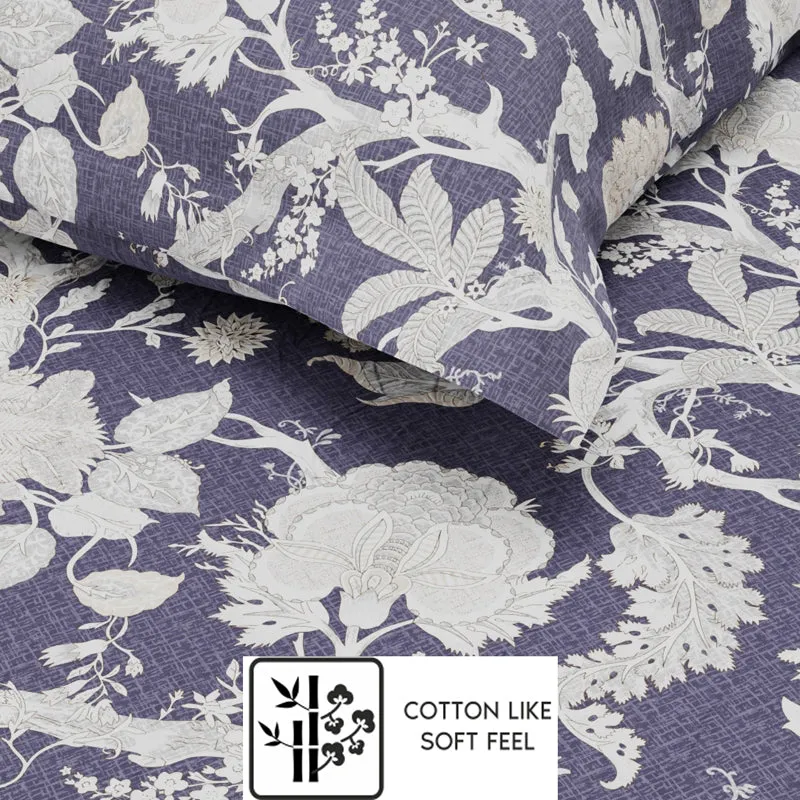 Garden Bloom Microfiber Bedsheet - 140 GSM media 6
