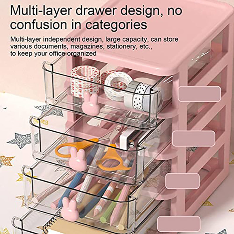 Stowly Four Tier Desk Organiser - Pink media 5