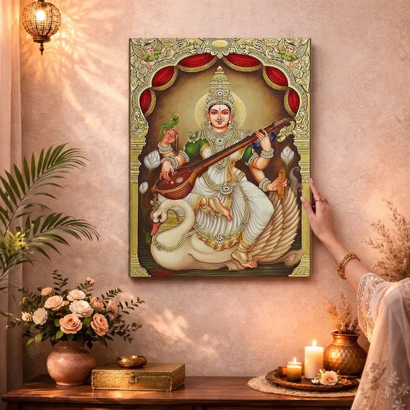 Saraswatis Melody Canvas Wall Art & Paintings media 3