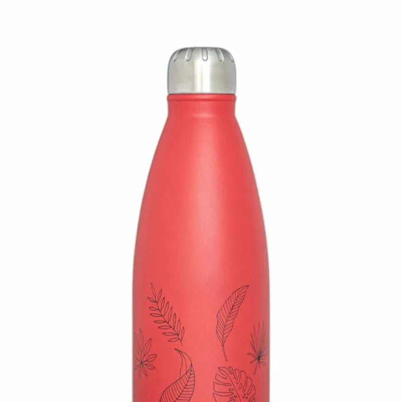 Leafy Leap Hot & Cold Thermos Bottle (Red) - 1000 mL - 3