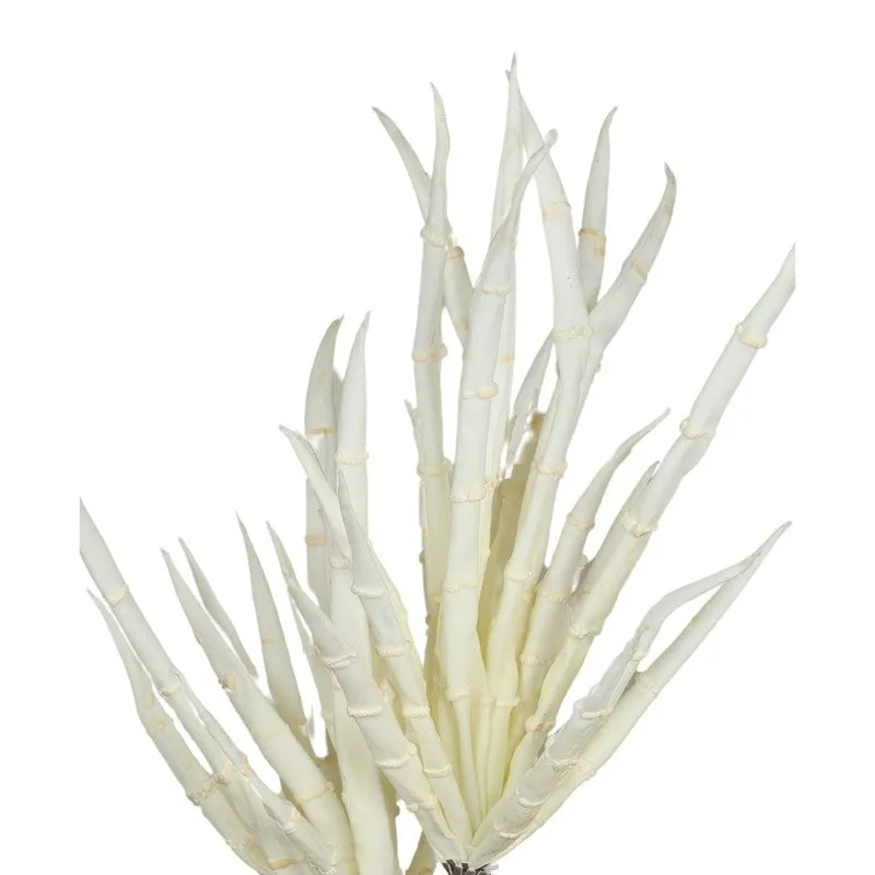 Classic Real Touch Artificial Yucca Foam Flower - Cream media 4
