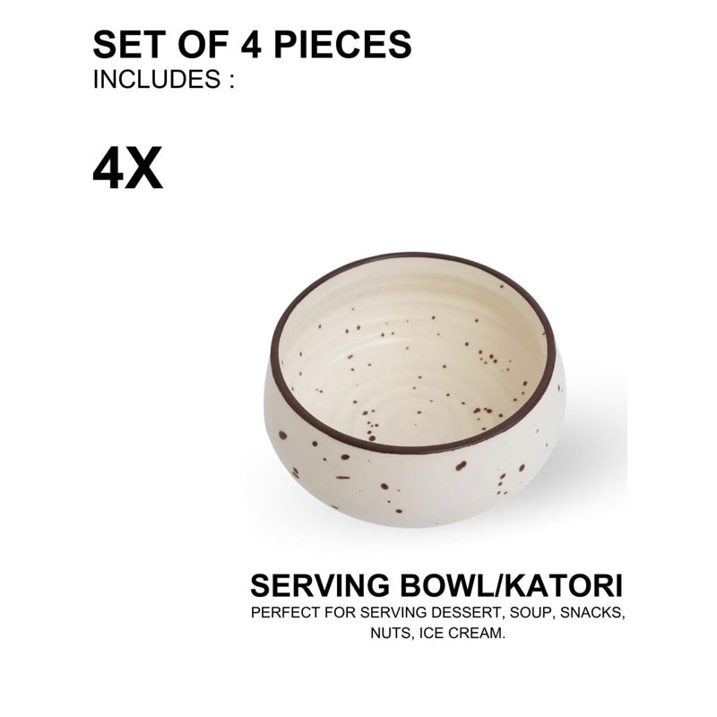 Cera Specks Snack Bowl (Ivory) - Set Of Four image 7