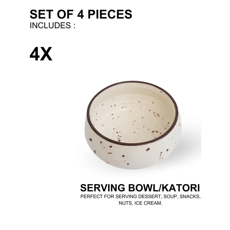 Cera Specks Snack Bowl (Ivory) - Set Of Four media 7
