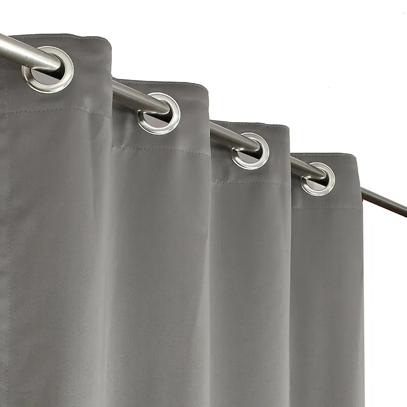 Nisha Blackout Curtain (Grey) - Set Of Two media 4