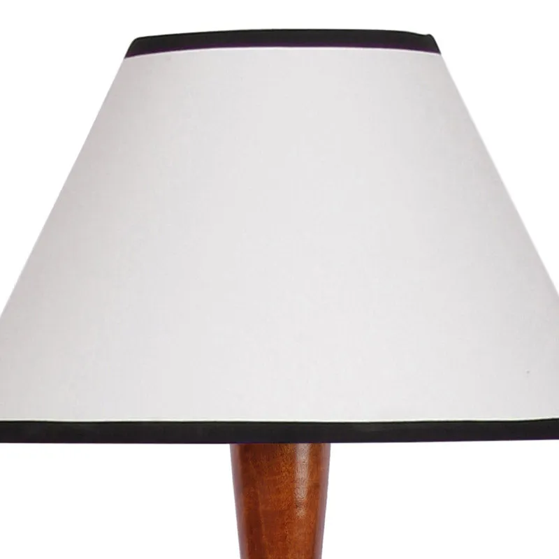Masiya Vintage Wooden Floor Lamp - White&Black media 6