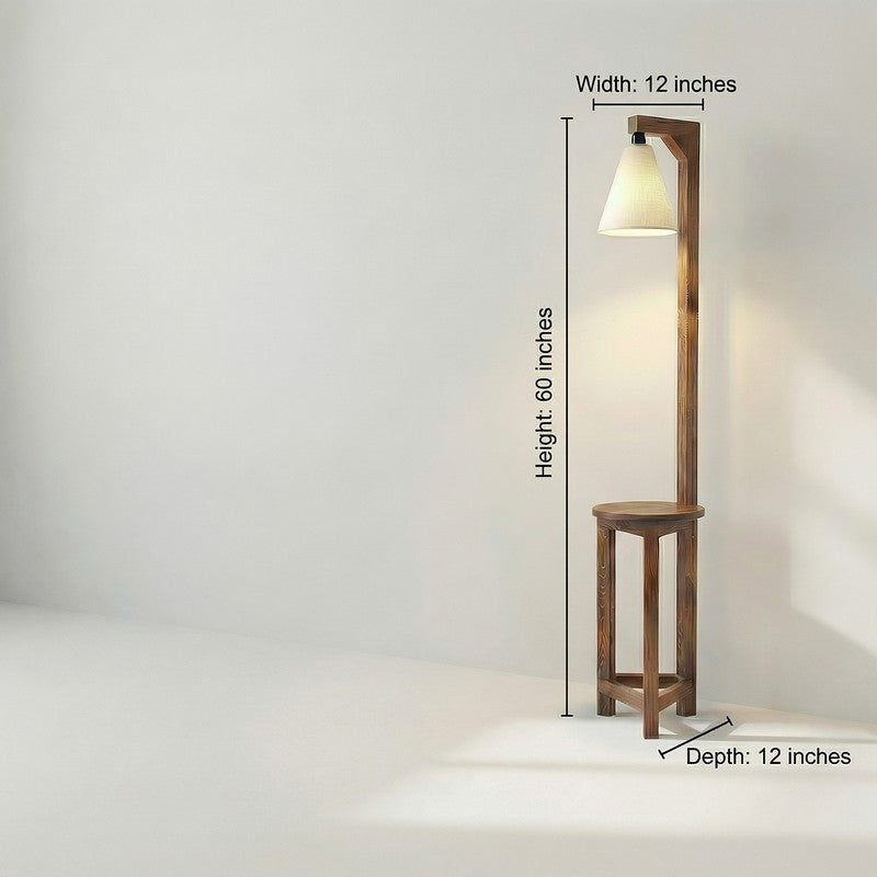 SimplyShade Wooden Floor Lamp - Brown media 10