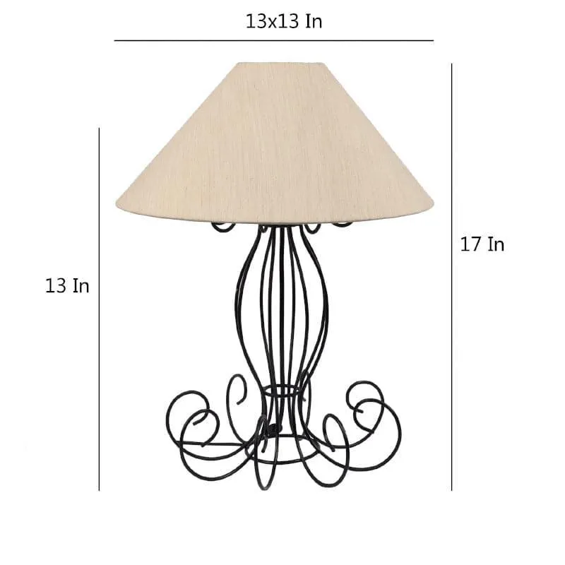 Marama Kaito Fabric Table Lamp - White,Black media 5