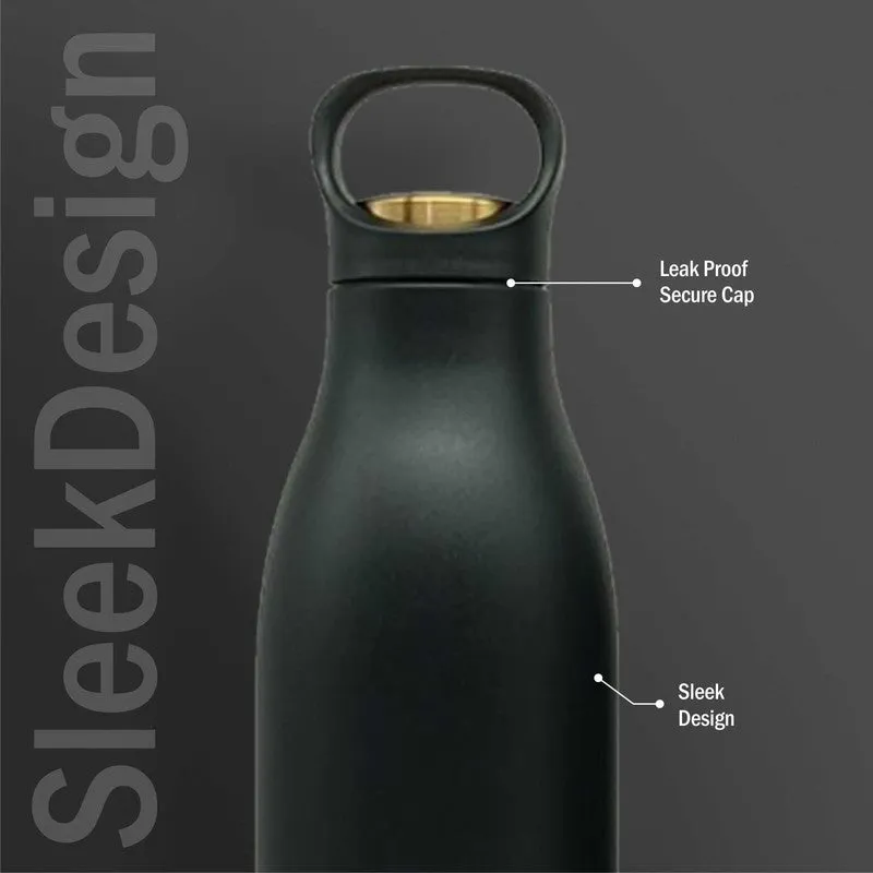Liquid Muse Hot & Cold Thermos Water Bottle (Black & Green, 750 mL Each) - Set Of Two media 7