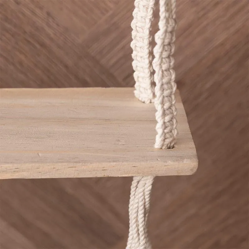 Jacinta Macrame Wall Shelf media 5