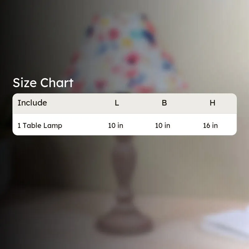 Luna Borealis Sabi Printed Mango Wood Table Lamp - Multicolor media 4