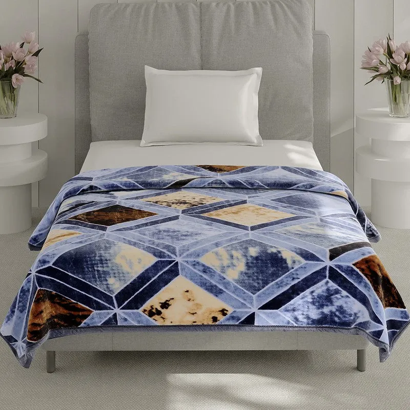 Monte Carlo Ocean Mirage Checked Blanket - 625 GSM media 3